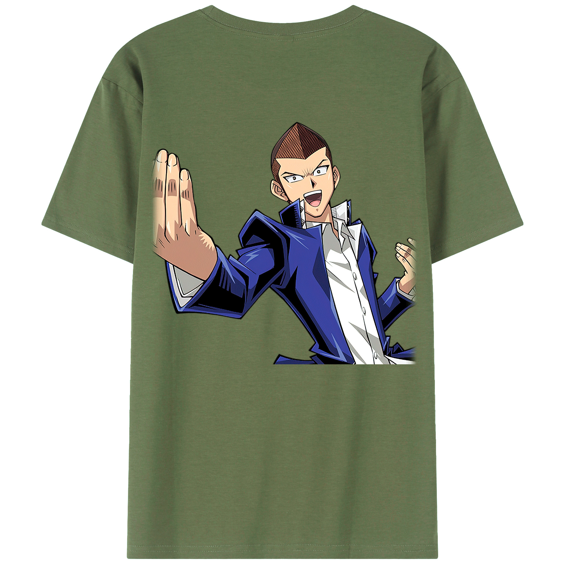 （画像用） 遊☆戯☆王 Yu-Gi-Oh! 綿100％ メンズ半袖Tシャツ（バックプリント） 通気性
